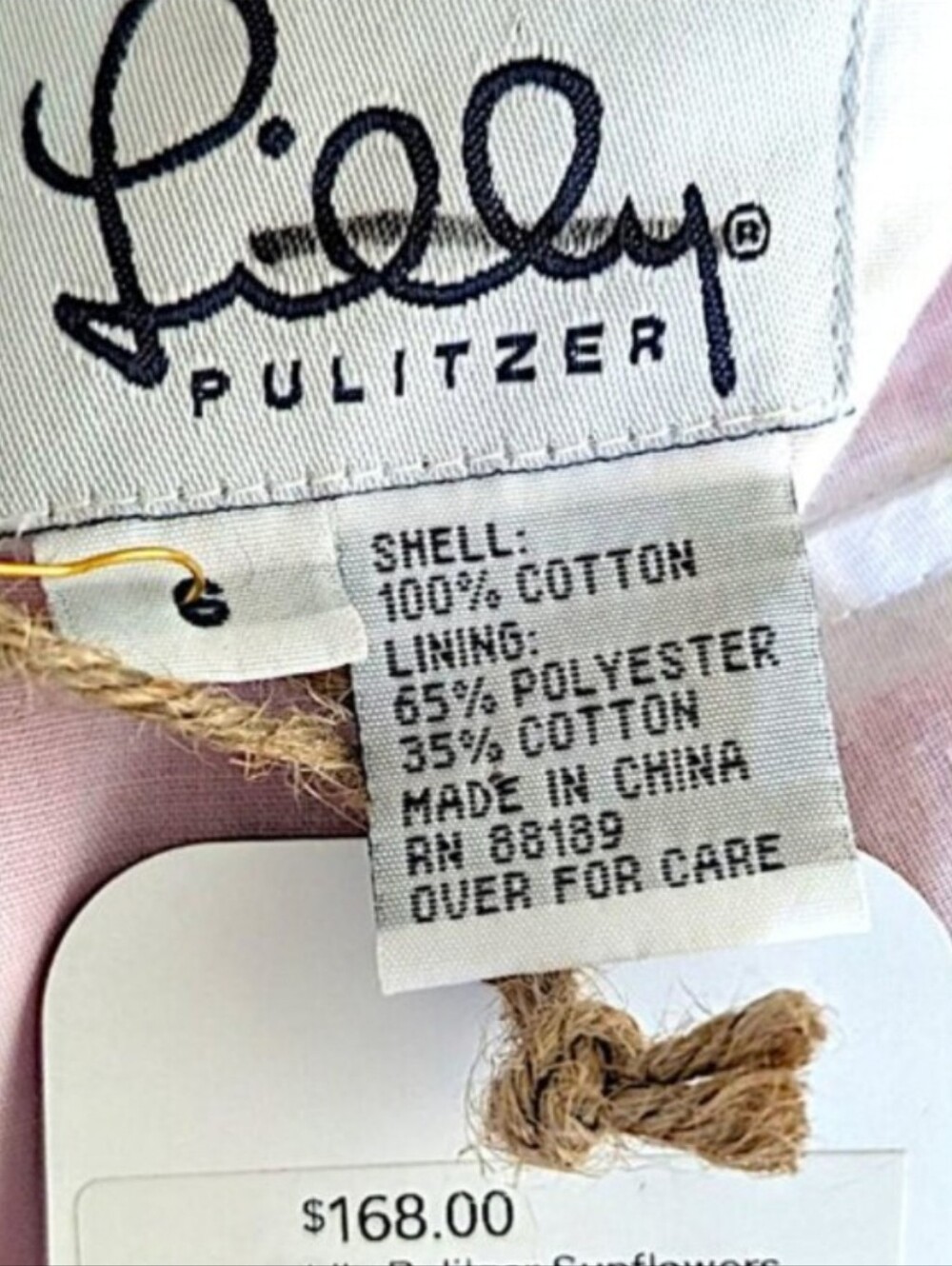 Lilly Pulitzer VTG 90s pink daisies corset strapless tie back dress 6 Elle Woods - Picture 6 of 9